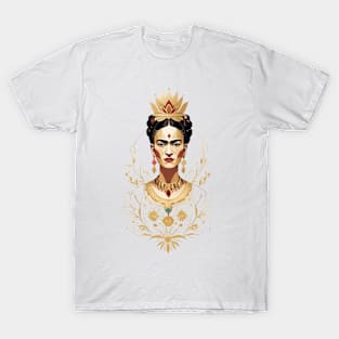 Frida's Eternal Splendor: Illustrated Portrait T-Shirt